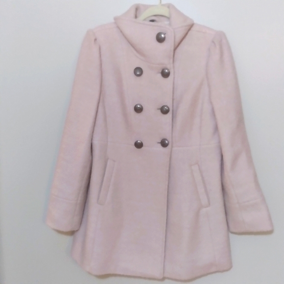 Guess Jackets & Coats Guess Wool Blend Blush Pink Pea Coat Poshmark